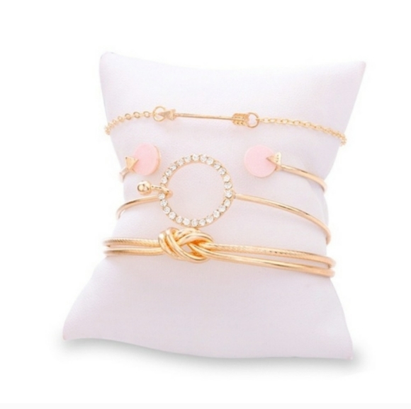 Stacking Crystal Chain Arrow Bracelets - Picture 8 of 8